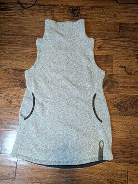 Indygena Indyeva Women's Polartec Recycled Long Grey Vest Size Medium